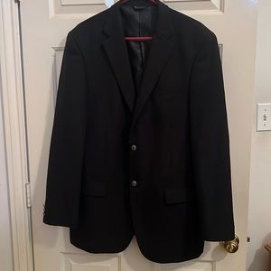 Men’s black sports coat with black lining size 42 long
